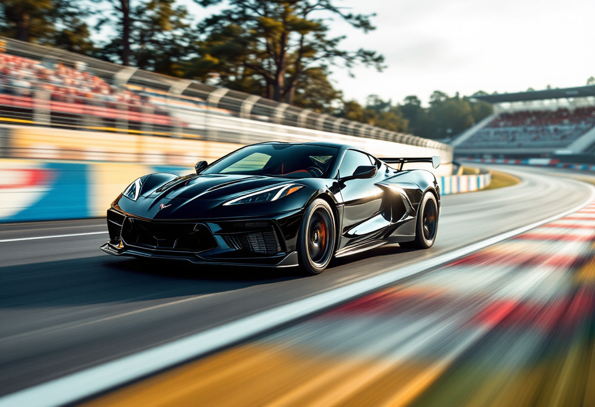 Corvette C8 Z06 in azione al Nürburgring