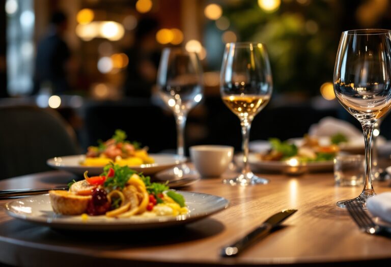 Immagine di un evento gastronomico italiano elegante