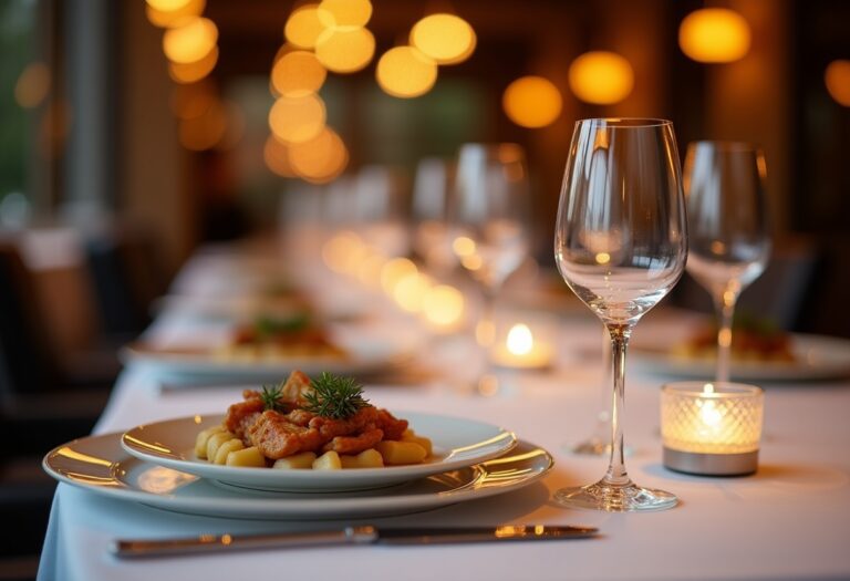 Uomo elegante in abito sartoriale per cena aziendale invernale