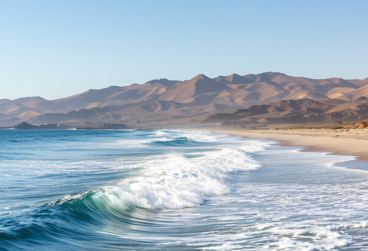 Panorama della Baja California tra mare e deserto