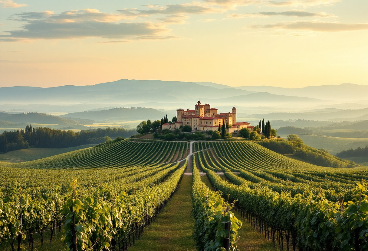 Bottiglia di Castello Banfi Summus Toscana IGT su sfondo elegante