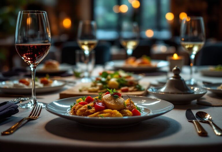 Immagine di un elegante piatto di cucina italiana