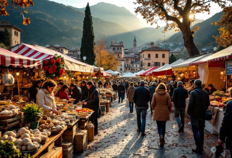 Un evento gastronomico con piatti tipici italiani