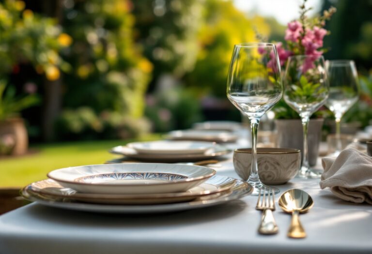 Immagine di un evento gastronomico in Italia con piatti tipici