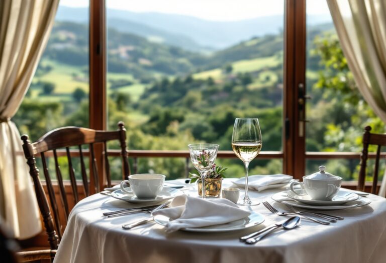 Immagine di un evento gastronomico in Italia con piatti tipici