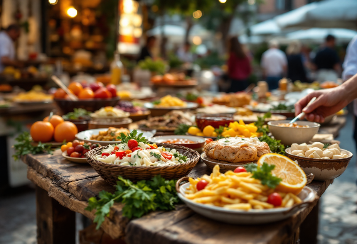 Immagine di un evento gastronomico in Italia