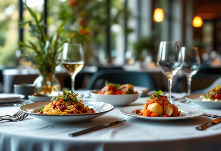 Un piatto tipico della gastronomia italiana con ingredienti freschi