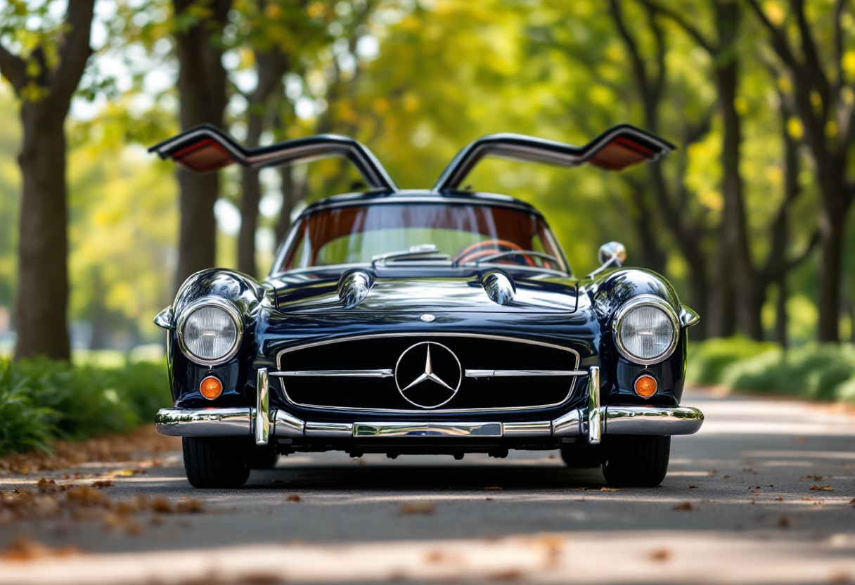 Mercedes-Benz 300 SL Gullwing in un contesto elegante