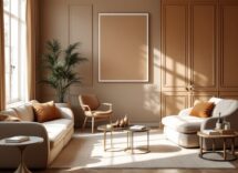 Arredamento raffinato in Mocha Mousse e Pantone 2025