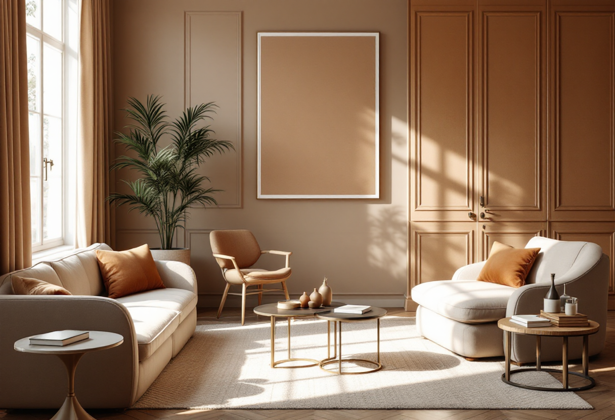 Arredamento raffinato in Mocha Mousse e Pantone 2025