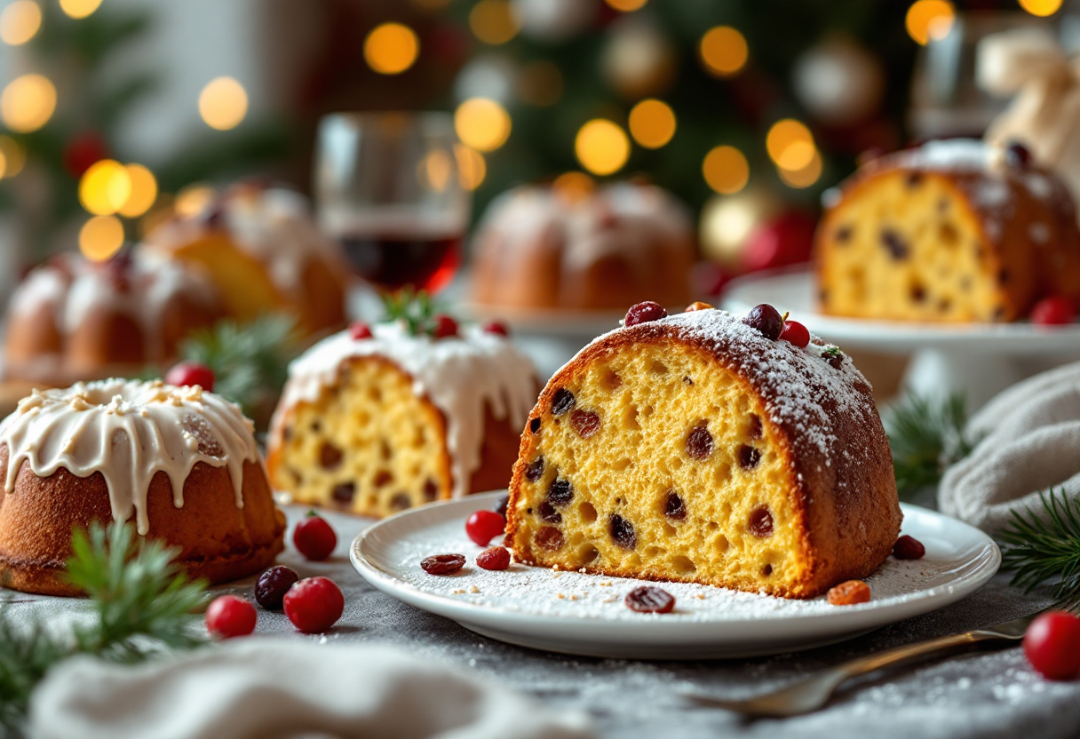 Panettoni artigianali decorati per il Natale 2024