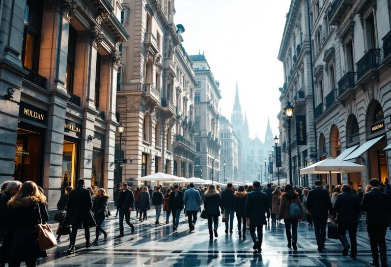 Sfilata di moda sulla promenade con stilisti e modelli