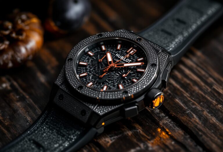 Orologio Spirit of Big Bang Sang Bleu All Black Pavé elegante