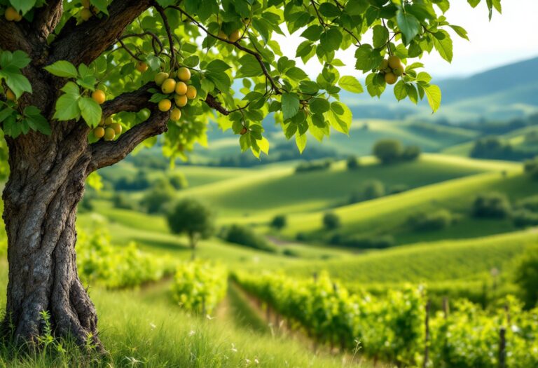 Escursionisti in un paesaggio naturale italiano