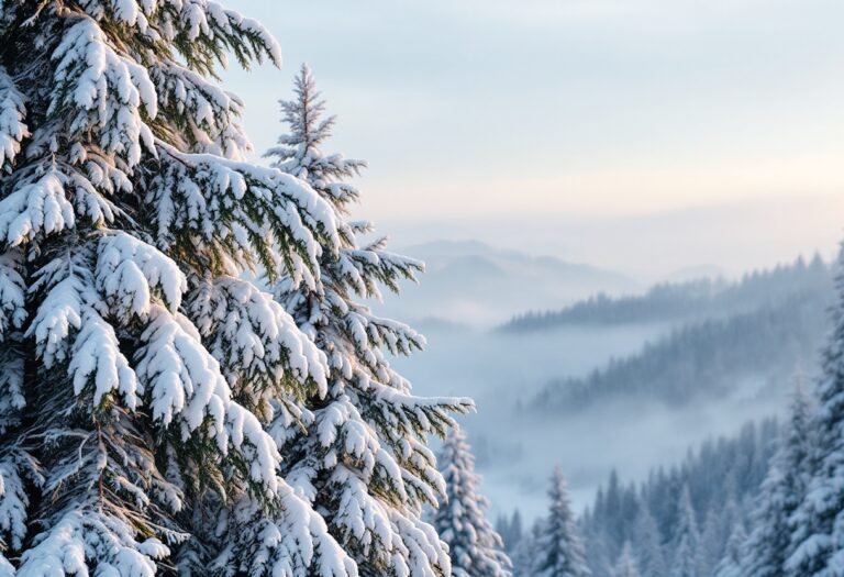 Immagine di una splendida località per le vacanze di Natale