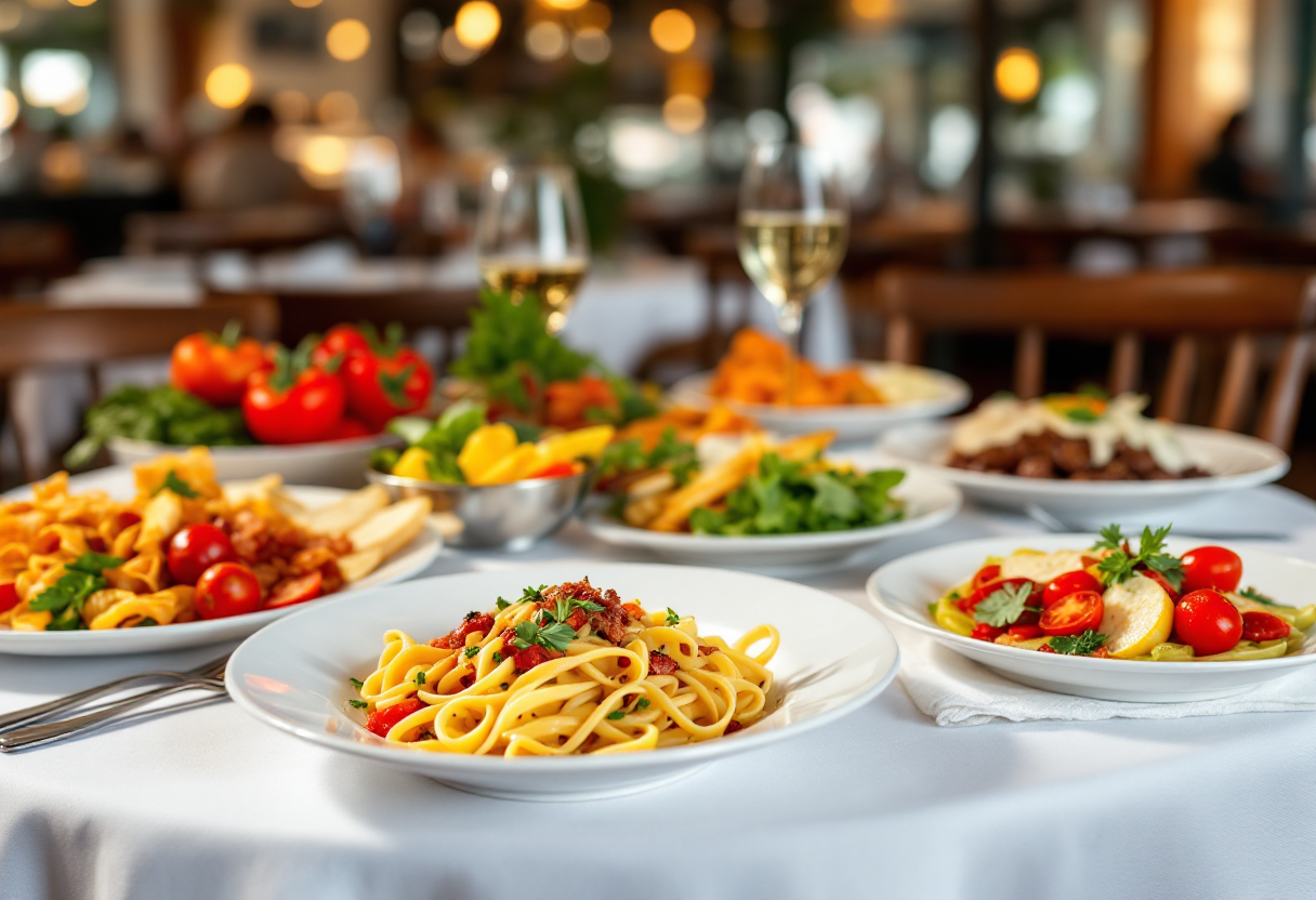 Immagine di un elegante piatto della cucina italiana