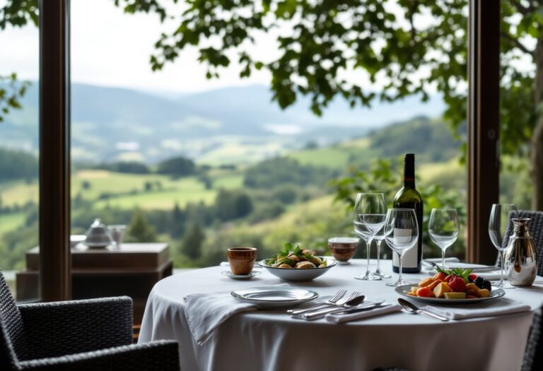 Piatto tipico piemontese con ingredienti freschi