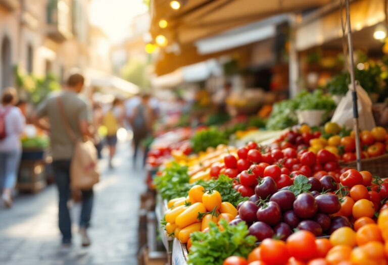 Immagine di un evento gastronomico con piatti gourmet