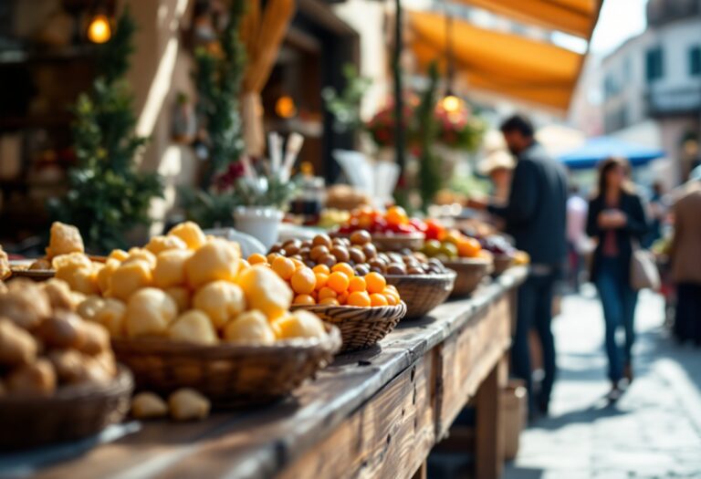 Immagine di un evento gastronomico con piatti gourmet