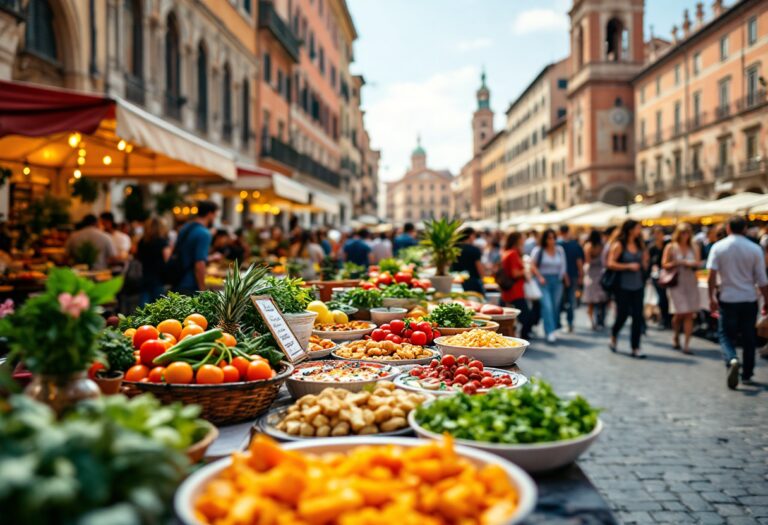 Immagine di un evento gastronomico in Italia