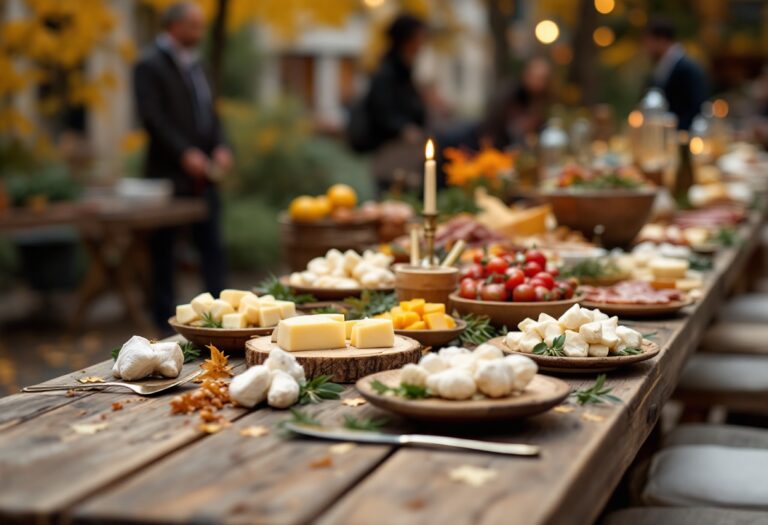 Immagine di un evento gastronomico con piatti deliziosi