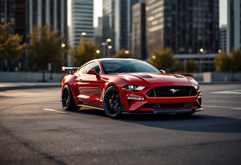 Ford Mustang GTD Spirit of America in un evento di lancio