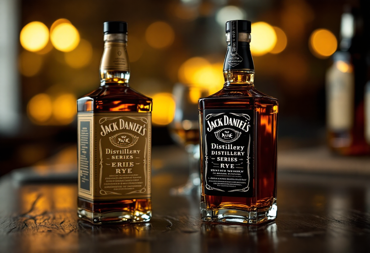 Bottiglia di Jack Daniel's Distillery Series rye