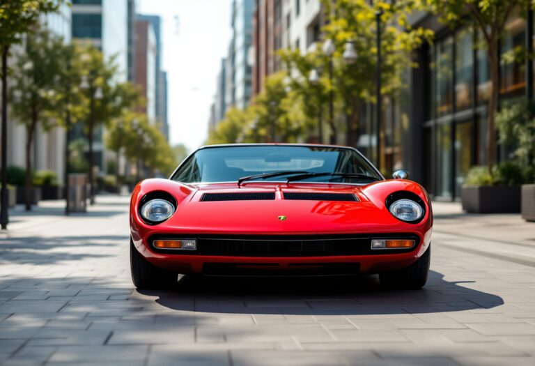 Lamborghini Miura restaurata da Liberty Walk in esposizione