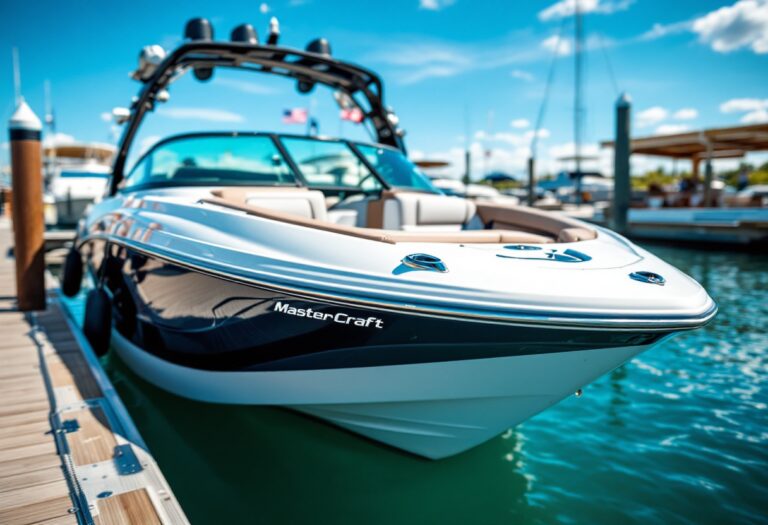 MasterCraft XStar 25 in acqua, design elegante e potente