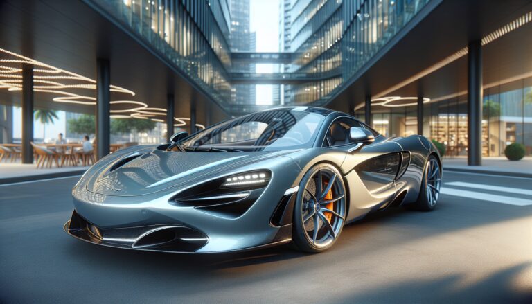 McLaren 750S in un paesaggio urbano elegante