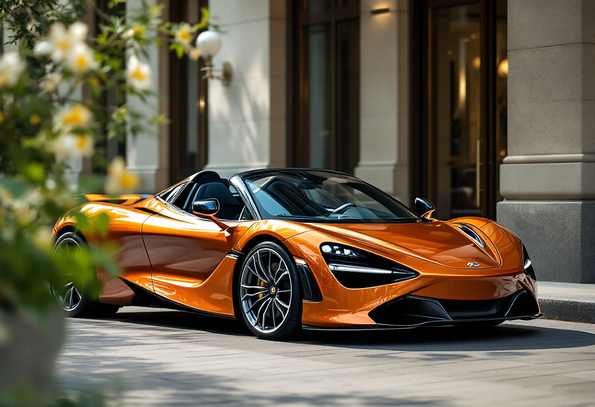 McLaren Artura Spider in un contesto urbano elegante