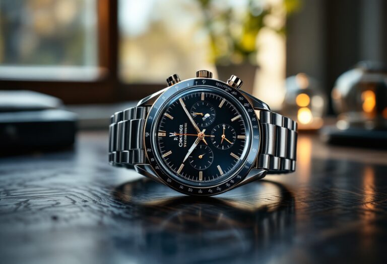 Orologio Omega Speedmaster Moonphase con quadrante elegante