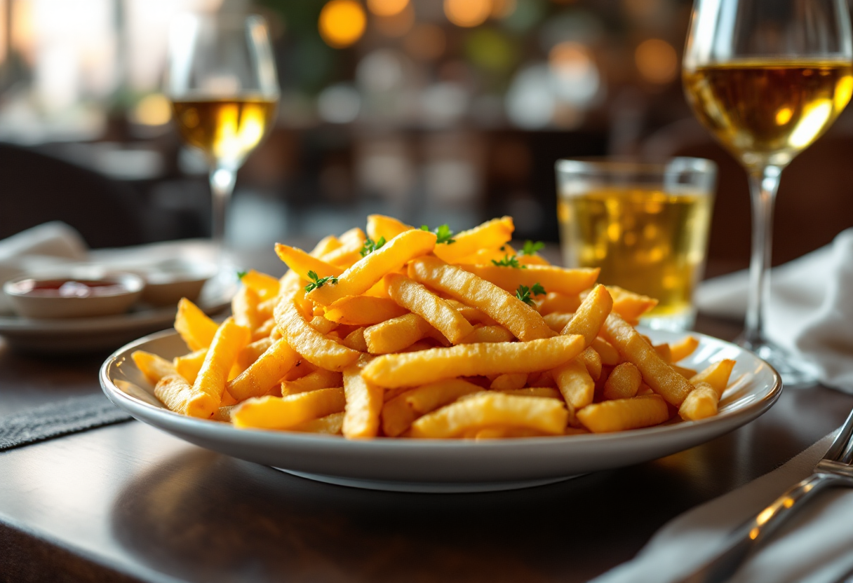 Patatine fritte croccanti con strutto di manzo di Steak ‘n Shake