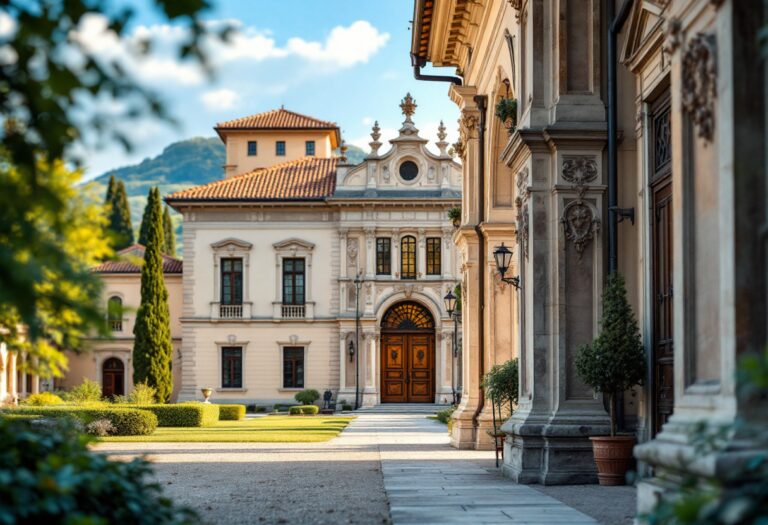 Modelli in passerella durante la sfilata a Villa Clerici