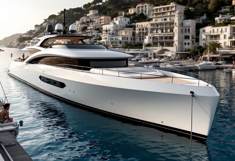 Il superyacht Khalilah in navigazione sul mare