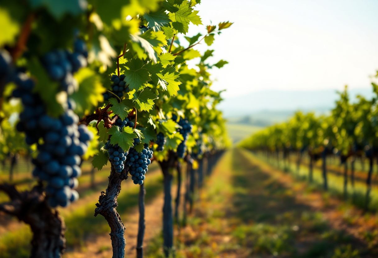 Bottiglie di vini rossi di Feudo Montoni in Sicilia