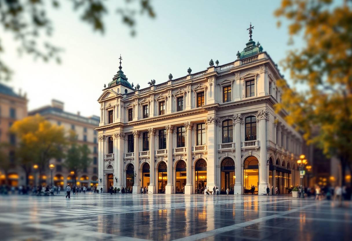 Immagine di un'opera di Olivo Barbieri che unisce arte e architettura