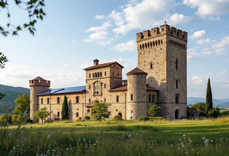 Restauro del Castello Lambertini con elementi moderni