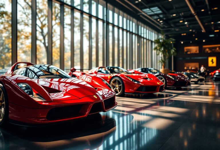 Esposizione di supercar storiche al Museo Ferrari