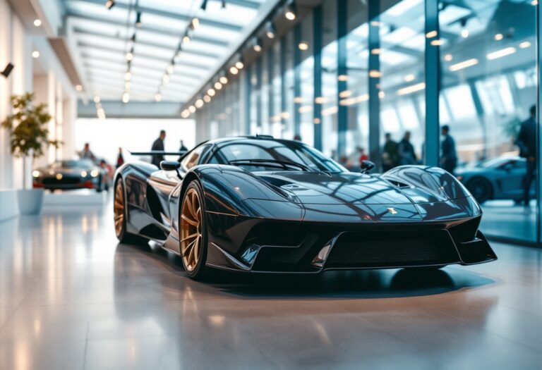 Supercar italiane in esposizione, simbolo di lusso e design