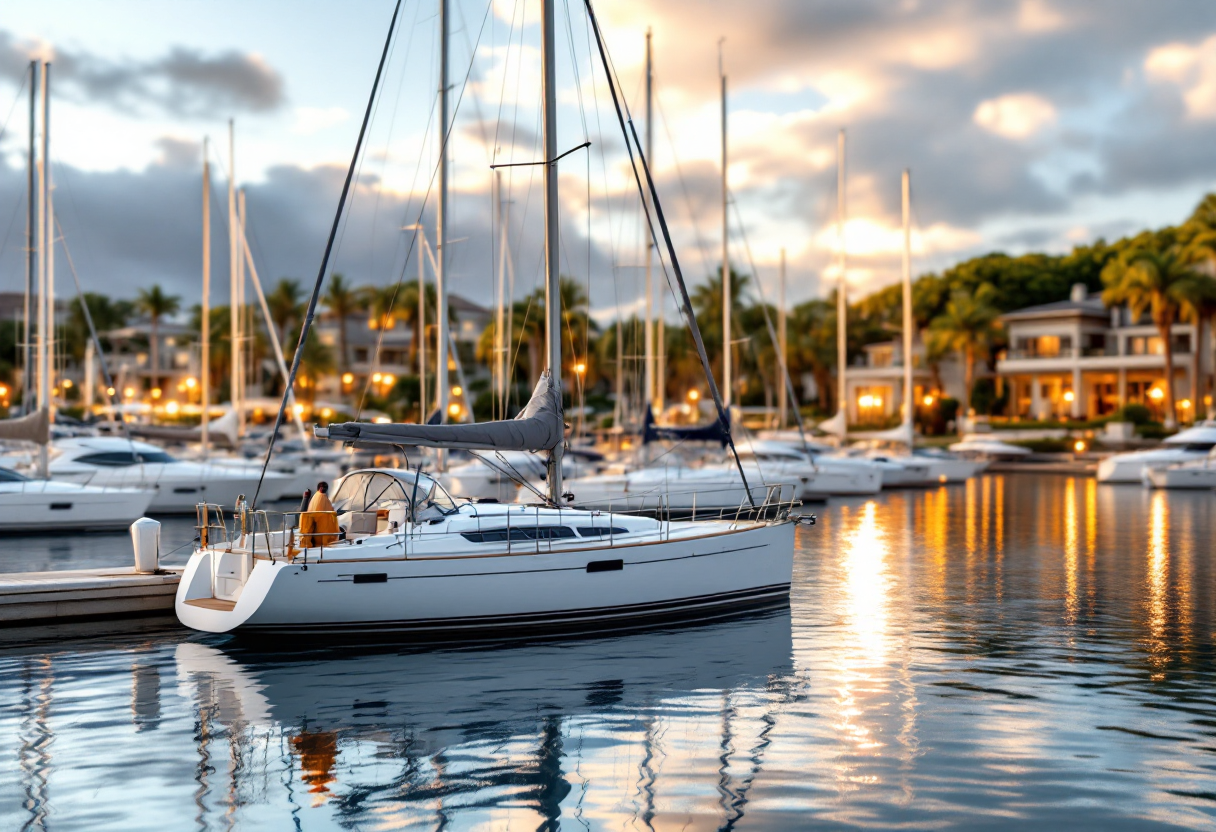 Vista panoramica dello Yacht Club Costa Smeralda