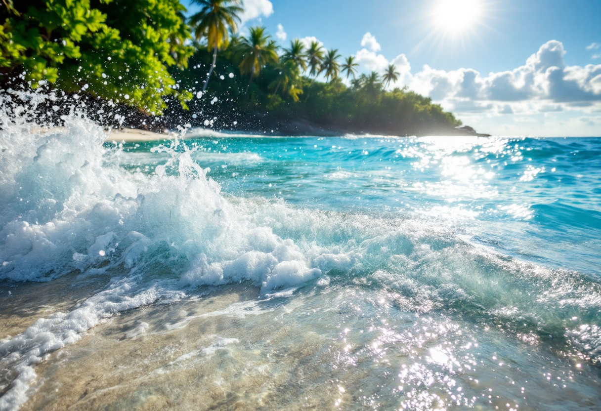 Vista panoramica di Barbados con spiagge e cultura vibrante