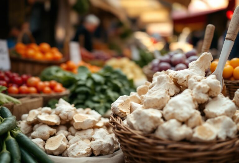 Piatto autunnale con ingredienti freschi e colorati