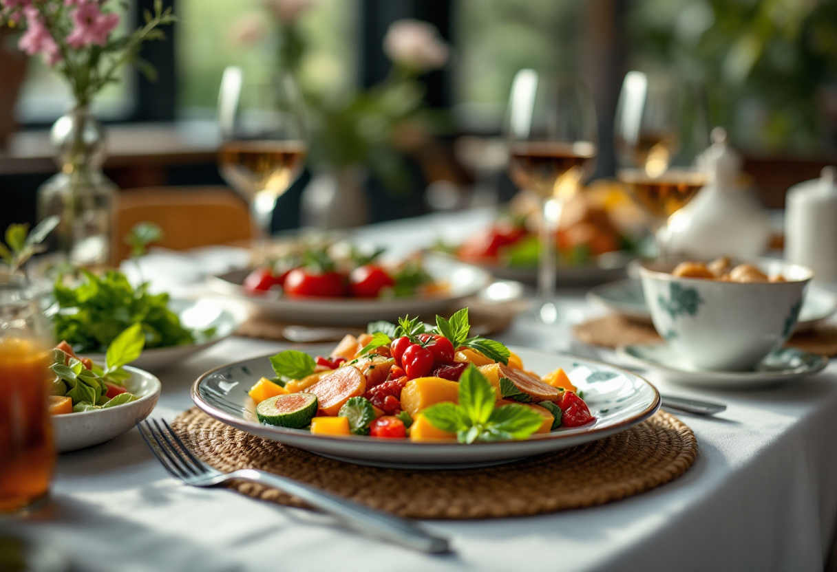 Immagine di un evento gastronomico in Italia