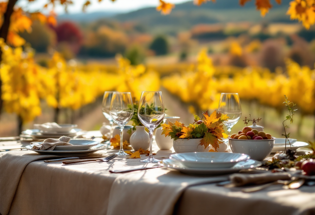 Immagine di un evento culinario autunnale in Italia