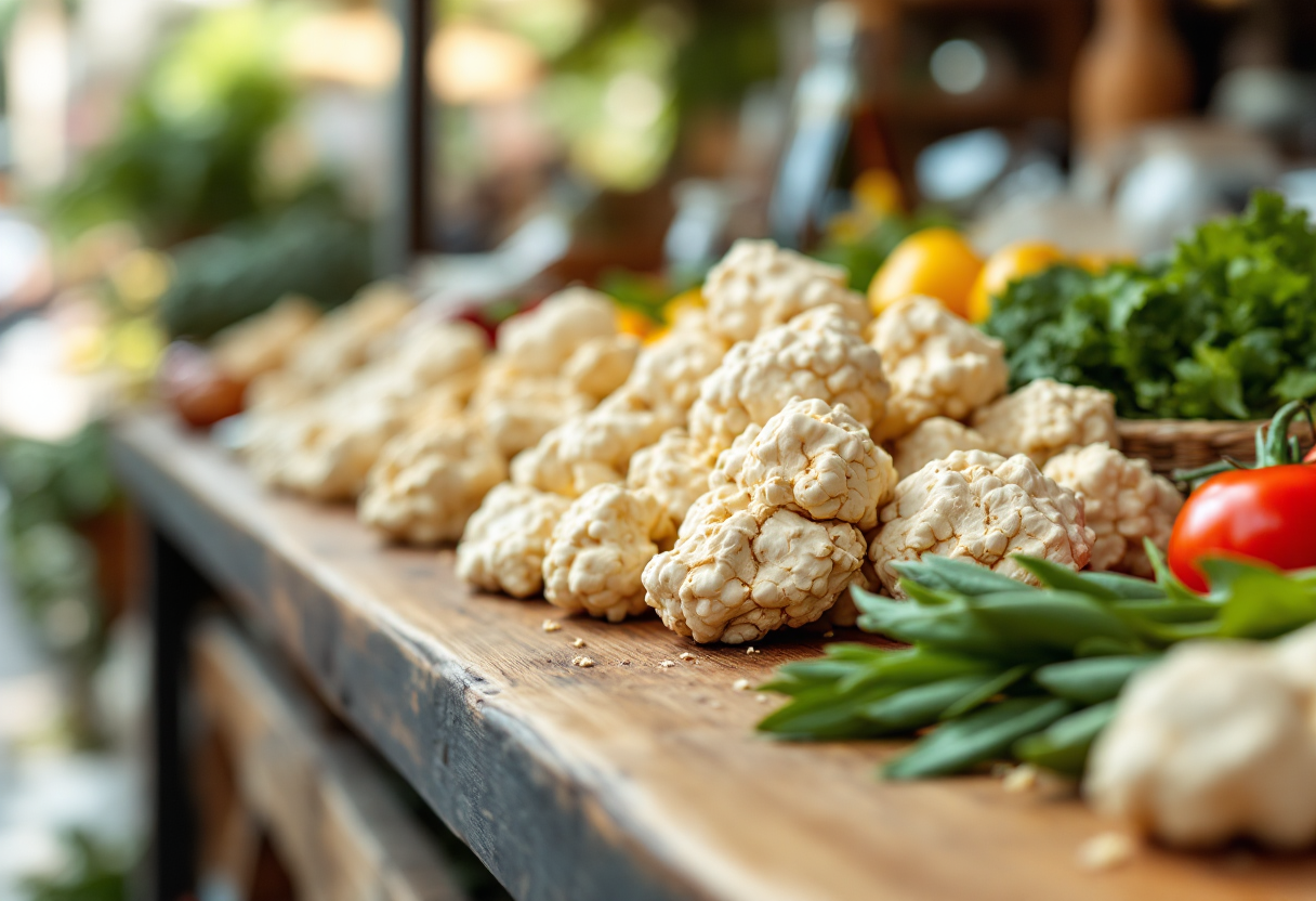 Immagine di un evento gastronomico in Italia con piatti tipici