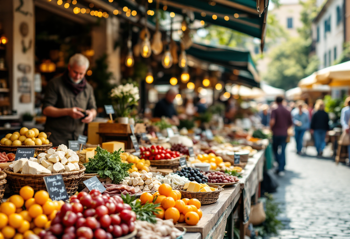 Immagine di un evento culinario con piatti gourmet