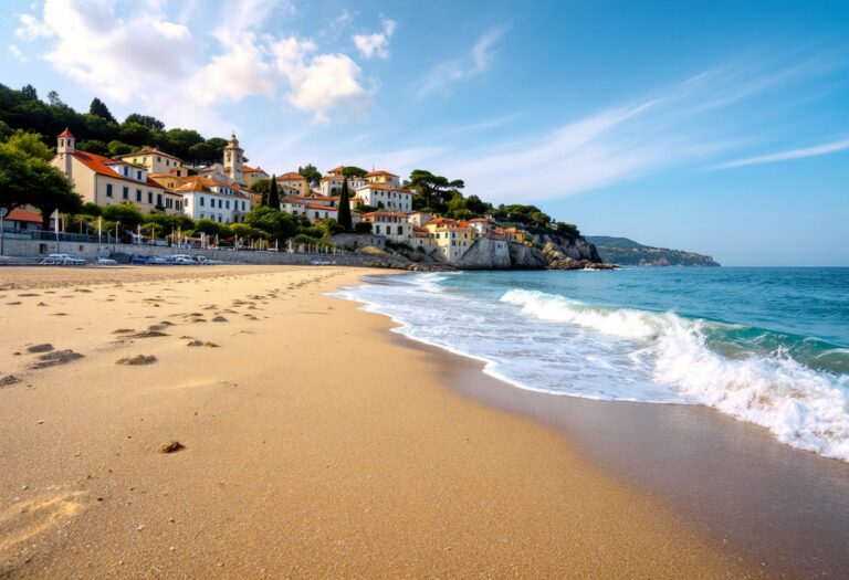 Vista panoramica dell'Istria slovena con mare e cultura