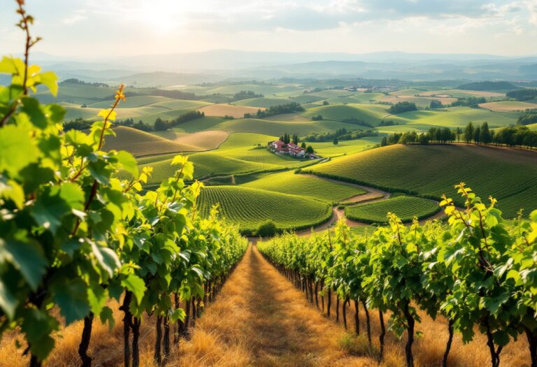 Vista panoramica di un angolo di lusso nella Val d'Orcia