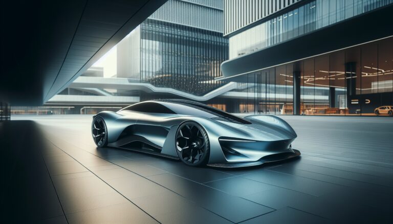 Mercedes-AMG Vision One-Eleven in un contesto futuristico